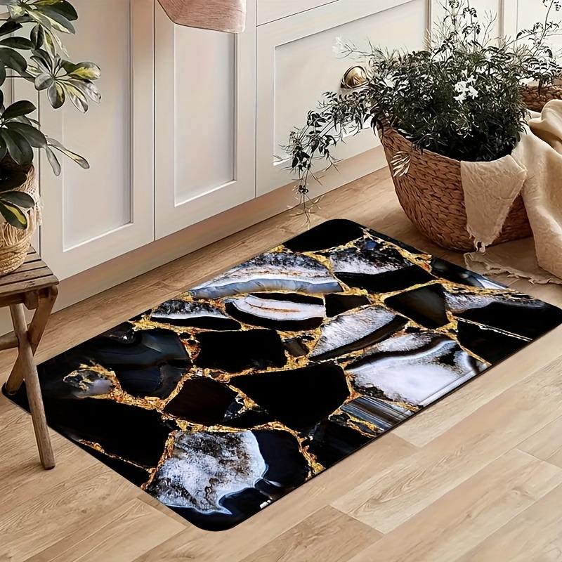 1PC Marble Vein & Gold Accent Kitchen Rug Non-Slip Door Mat Pop design Bathroom Rug Bath Mat Carpet for Home Sink Laundry Decor 40cm x 60cm
1PC Marble Vein & Gold Accent Kitchen Rug Non-Slip Door Mat Pop design Bathroom Rug Bath Mat Carpet for Home Sink Laundry Decor 40cm x 60cm