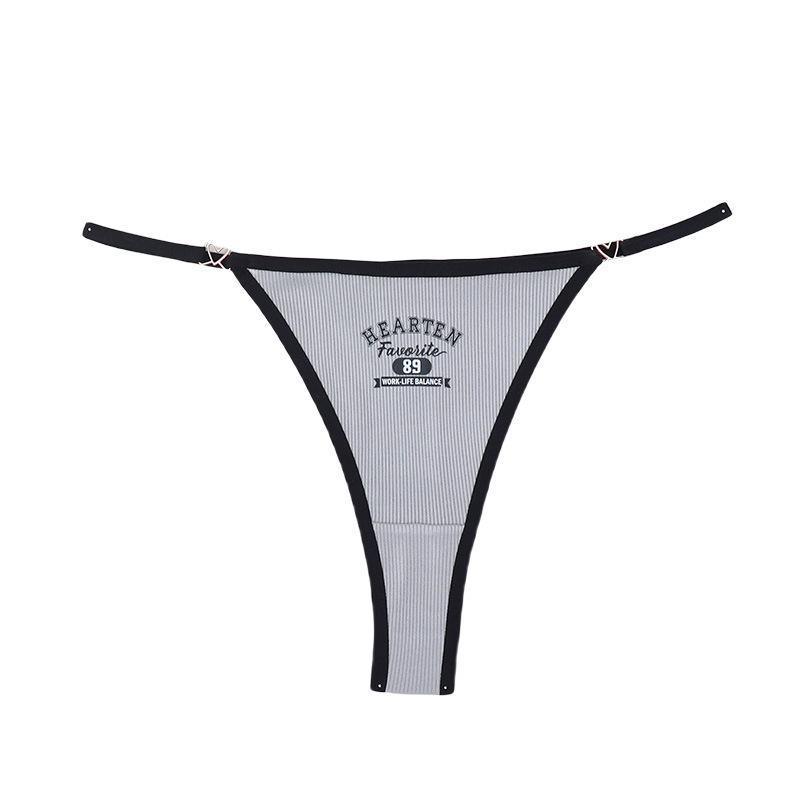 2PCS Women s Sexy Low Waist Thong Panties Letter Print Seamless One Strap Triangle Lingerie Underwear L чорний
2PCS Women s Sexy Low Waist Thong Panties Letter Print Seamless One Strap Triangle Lingerie Underwear L чорний