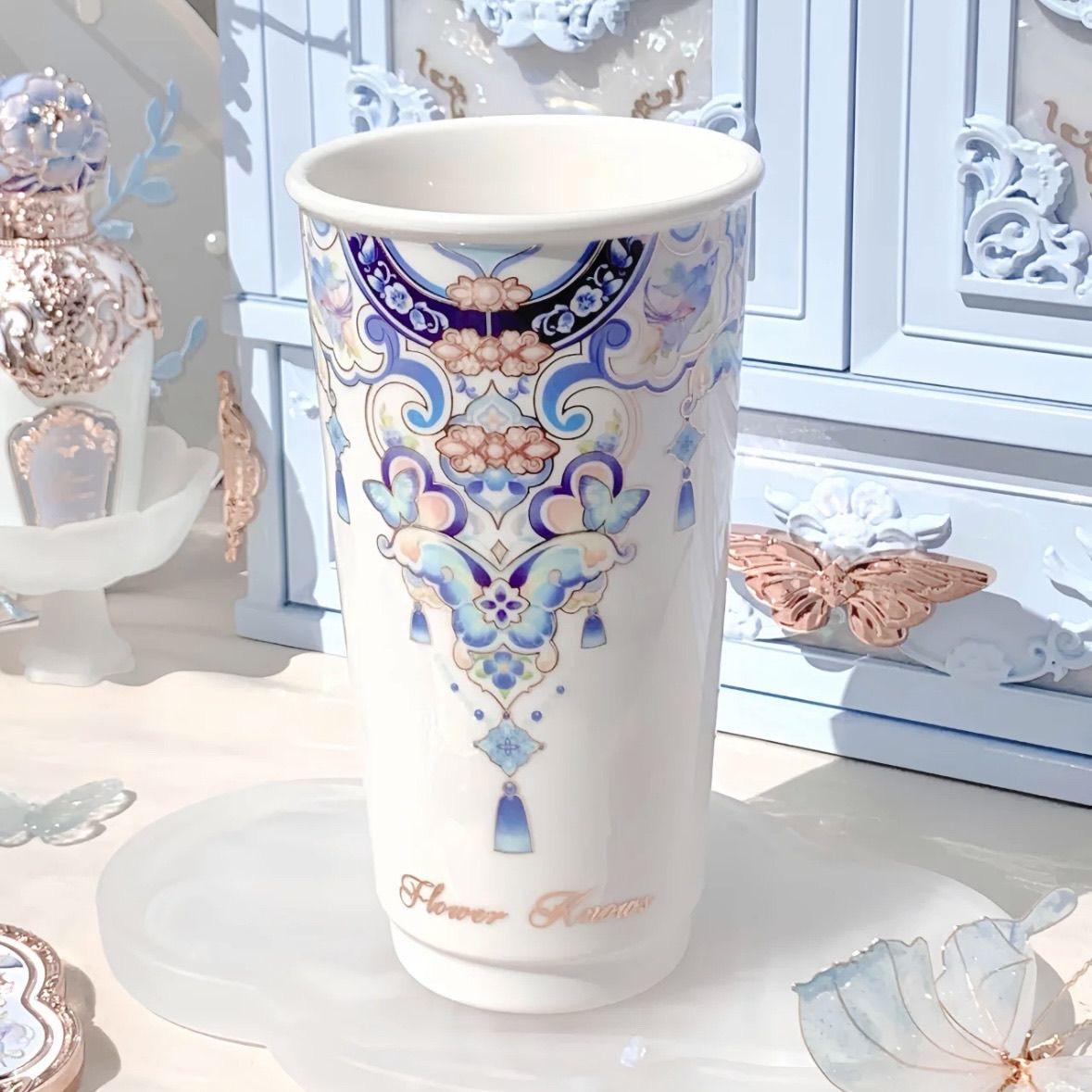 Flower Know Surrounding Ceramic Cup Teacups Makeup Brush Stroage Chinese style 401-500ml
Flower Know Surrounding Ceramic Cup Teacups Makeup Brush Stroage Chinese style 401-500ml
