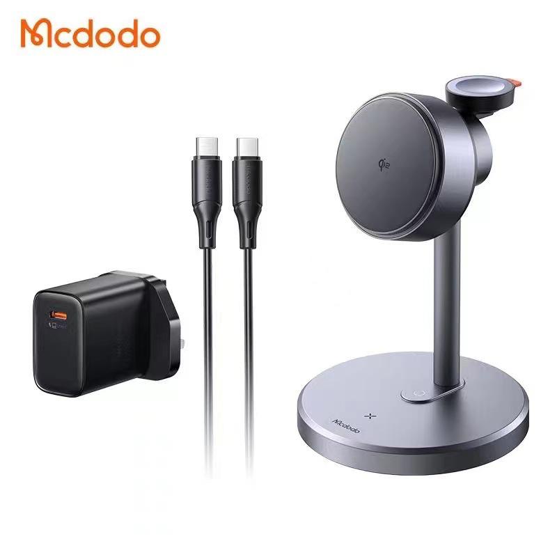 Mai Duo Duo 3-in-1 Wireless Magnetic Charging Stand with 25W Fast Qi2 Charging & Semiconductor Cooling for Phone, Watch, and Earbuds.
Mai Duo Duo 3-in-1 Wireless Magnetic Charging Stand with 25W Fast Qi2 Charging & Semiconductor Cooling for Phone, Watch, and Earbuds.