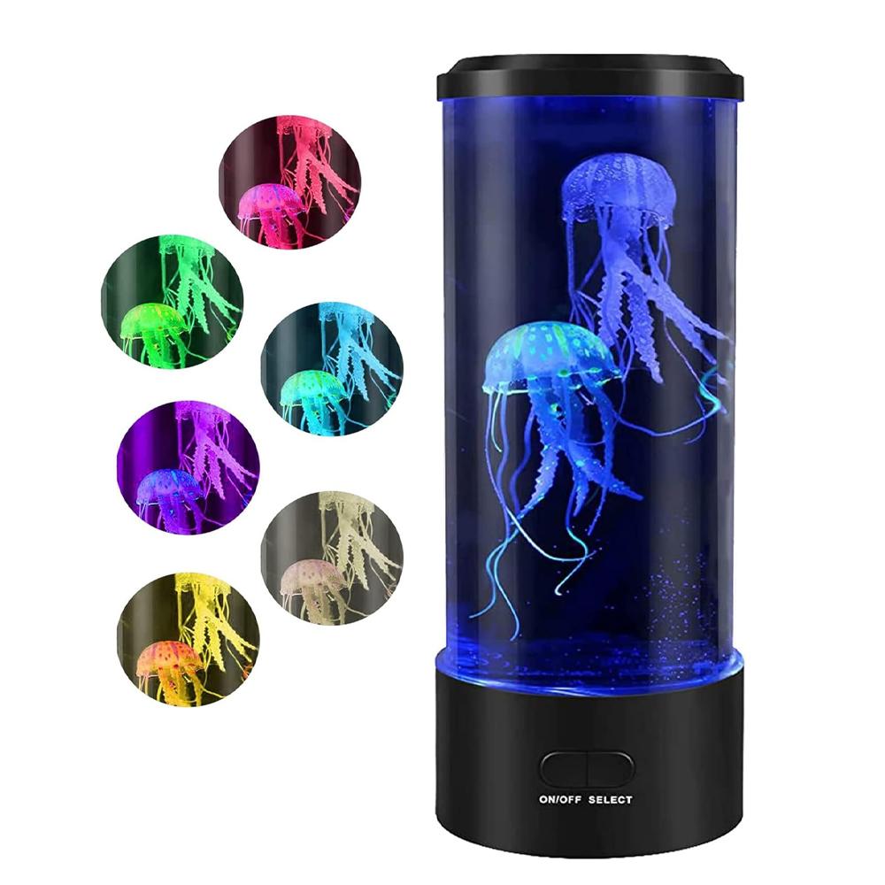 Лавовая лампа для взрослых и детей, меняющие цвет лавовые лампы с медузами, с 2 медузами, настольный декор с питанием от USB и батареек, аквариумные лампы для настроения
Лавовая лампа для взрослых и детей, меняющие цвет лавовые лампы с медузами, с 2 медузами, настольный декор с питанием от USB и батареек, аквариумные лампы для настроения