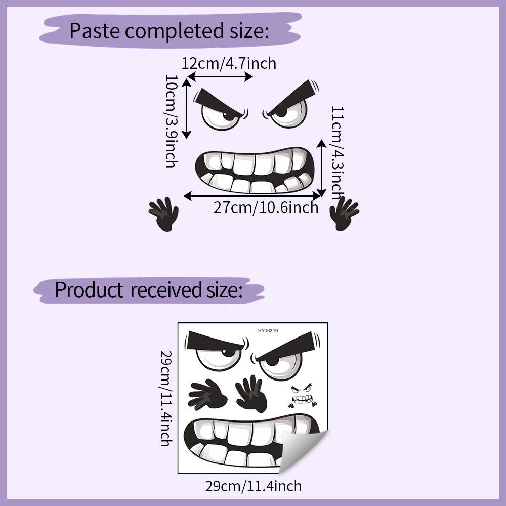 Gritting Teeth Angry Face Expression Toilet Wall Sticker Self-Adhesive Removable Bathroom Funny Home Decor Art 29x29CM чорний
Gritting Teeth Angry Face Expression Toilet Wall Sticker Self-Adhesive Removable Bathroom Funny Home Decor Art 29x29CM чорний