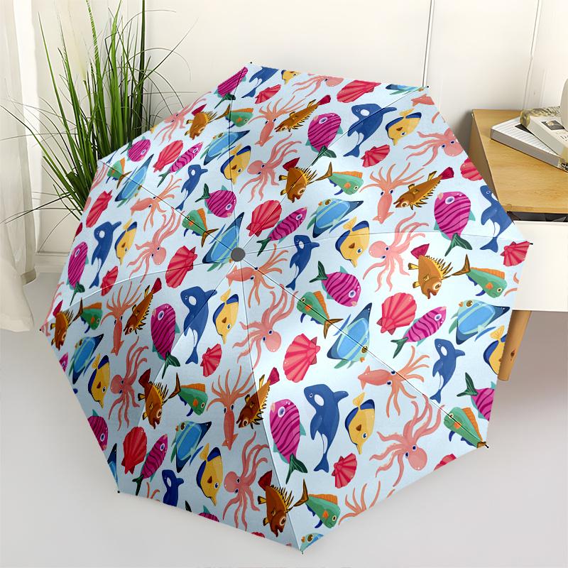 Underwater Adventure Umbrella - Automatic Open Compact 3-Fold umbrella with Ocean Animals (Turtles, Fish, Crab), Lightweight T (as the picture,Iron&8K)
Underwater Adventure Umbrella - Automatic Open Compact 3-Fold umbrella with Ocean Animals (Turtles, Fish, Crab), Lightweight T (as the picture,Iron&8K)