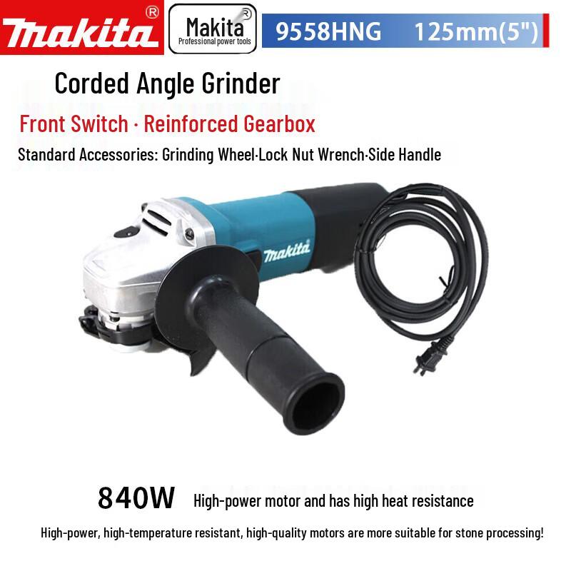 Makita 9558HNG Мережевий кутовий шліфувальник (болгарка) вилка CN (адаптер в комплекті)
Makita 9558HNG Мережевий кутовий шліфувальник (болгарка) вилка CN (адаптер в комплекті)