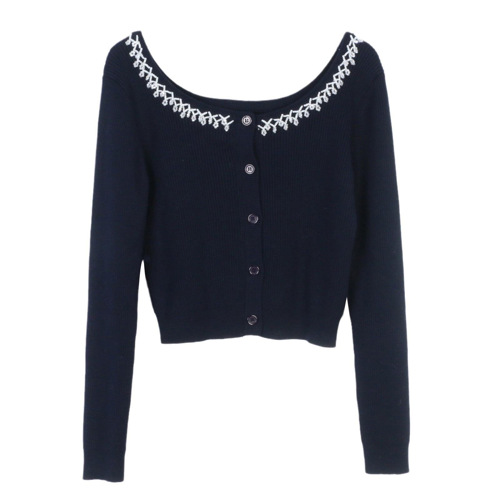 Women s Beaded One-Shoulder Knitted Cardigan - Slim Fit, Short French Style for Autumn and Spring Medium
Women s Beaded One-Shoulder Knitted Cardigan - Slim Fit, Short French Style for Autumn and Spring Medium
