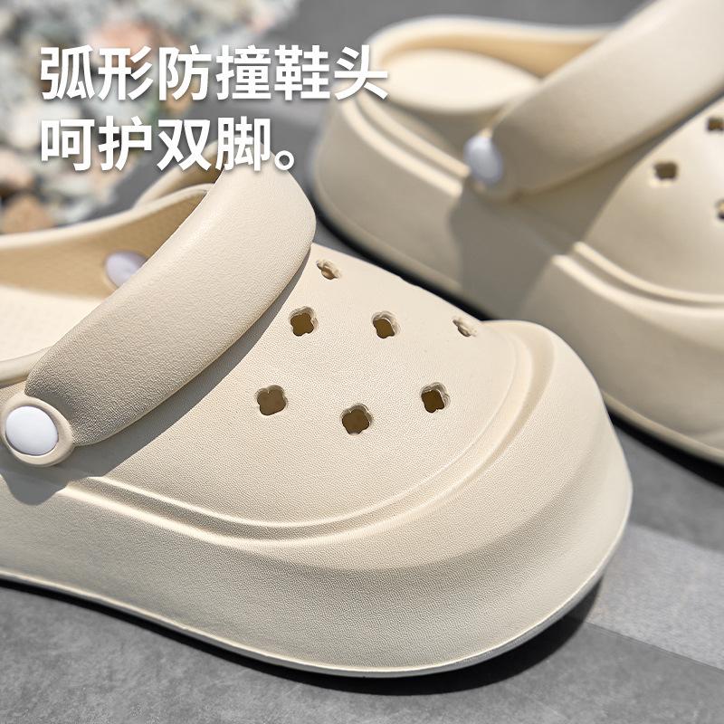2025 new hole shoes heightened thick-soled non-slip breathable cool slippers fashionable bag head slippers women 39/40 (suitable for size 39/40) світло-коричневого кольору
2025 new hole shoes heightened thick-soled non-slip breathable cool slippers fashionable bag head slippers women 39/40 (suitable for size 39/40) світло-коричневого кольору