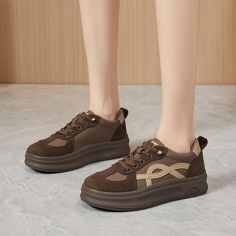 Women s Platform Sneakers, Spring and Autumn Style, Versatile, Lightweight, Lace-up Casual Sneakers, Women s Single Shoes 40 коричневий
Women s Platform Sneakers, Spring and Autumn Style, Versatile, Lightweight, Lace-up Casual Sneakers, Women s Single Shoes 40 коричневий