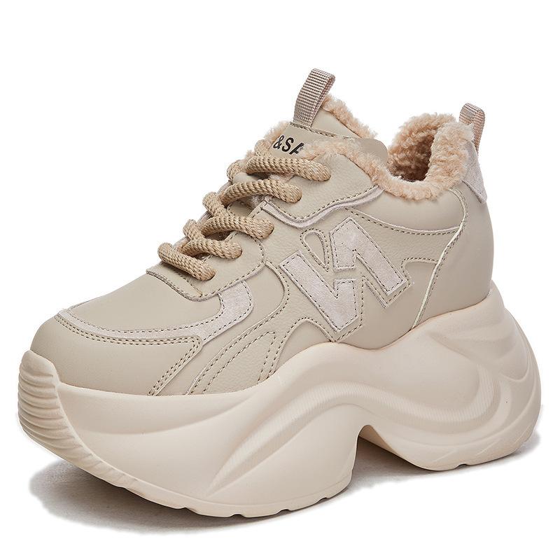 Inner heightening new fluffy dad shoes thick-soled plush small sports and leisure shoes 34
Inner heightening new fluffy dad shoes thick-soled plush small sports and leisure shoes 34