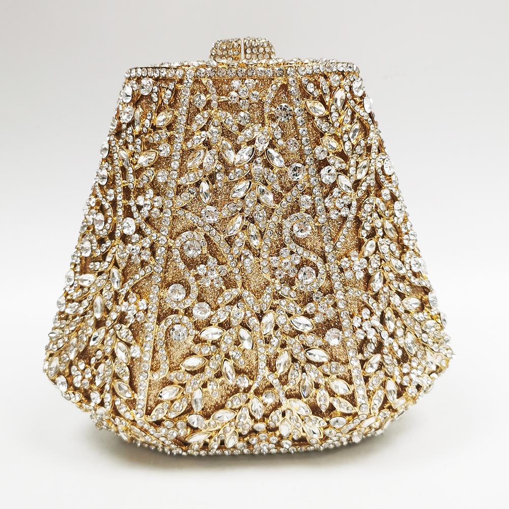 Luxury Bell Rhinestone Clutch Bag White/Clear Crystal Bridal Bridesmaid Purses for Women Party Dinner Evening Handbag 4 Colors 17cmX17cmX6.5cm
Luxury Bell Rhinestone Clutch Bag White/Clear Crystal Bridal Bridesmaid Purses for Women Party Dinner Evening Handbag 4 Colors 17cmX17cmX6.5cm
