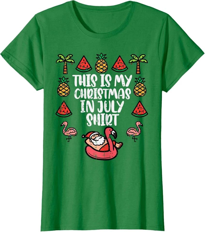 Santa With Sunglasses And Beer Christmas In July Ladies Crewneck T-Shirt L
Santa With Sunglasses And Beer Christmas In July Ladies Crewneck T-Shirt L