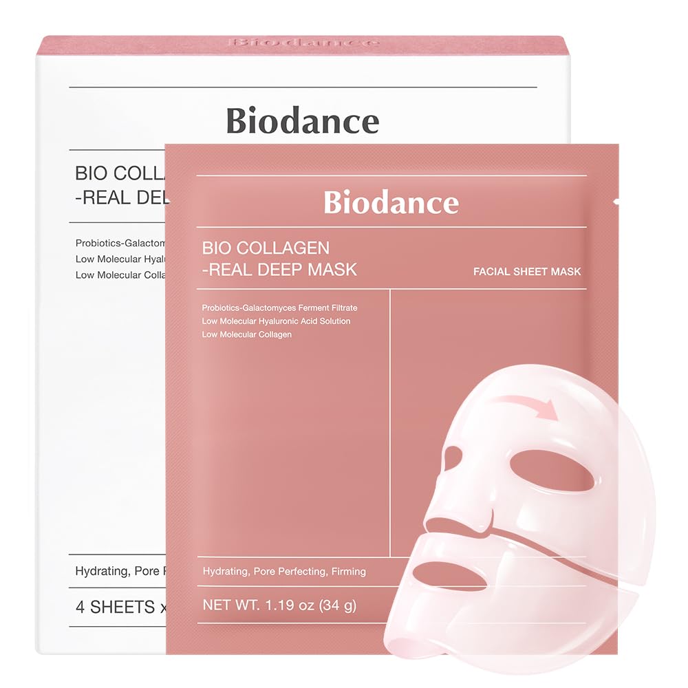 Bio Dance Official Collagen Real Deep Mask (4 sheets) Face Pack Hydrogel High Moisture Firmness Shine Pore Care Non-greasy Dry Sensitive Skin Korean
Bio Dance Official Collagen Real Deep Mask (4 sheets) Face Pack Hydrogel High Moisture Firmness Shine Pore Care Non-greasy Dry Sensitive Skin Korean