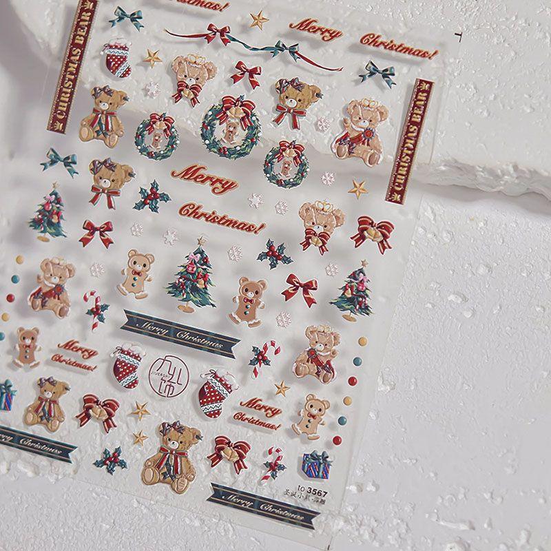 Christmas Bear Nail Sticker Tomoni Embossed Kids Cartoon Cute 5D Internet Celebrity Ins Nail Sticker Decoration Christmas Bear 3567
Christmas Bear Nail Sticker Tomoni Embossed Kids Cartoon Cute 5D Internet Celebrity Ins Nail Sticker Decoration Christmas Bear 3567