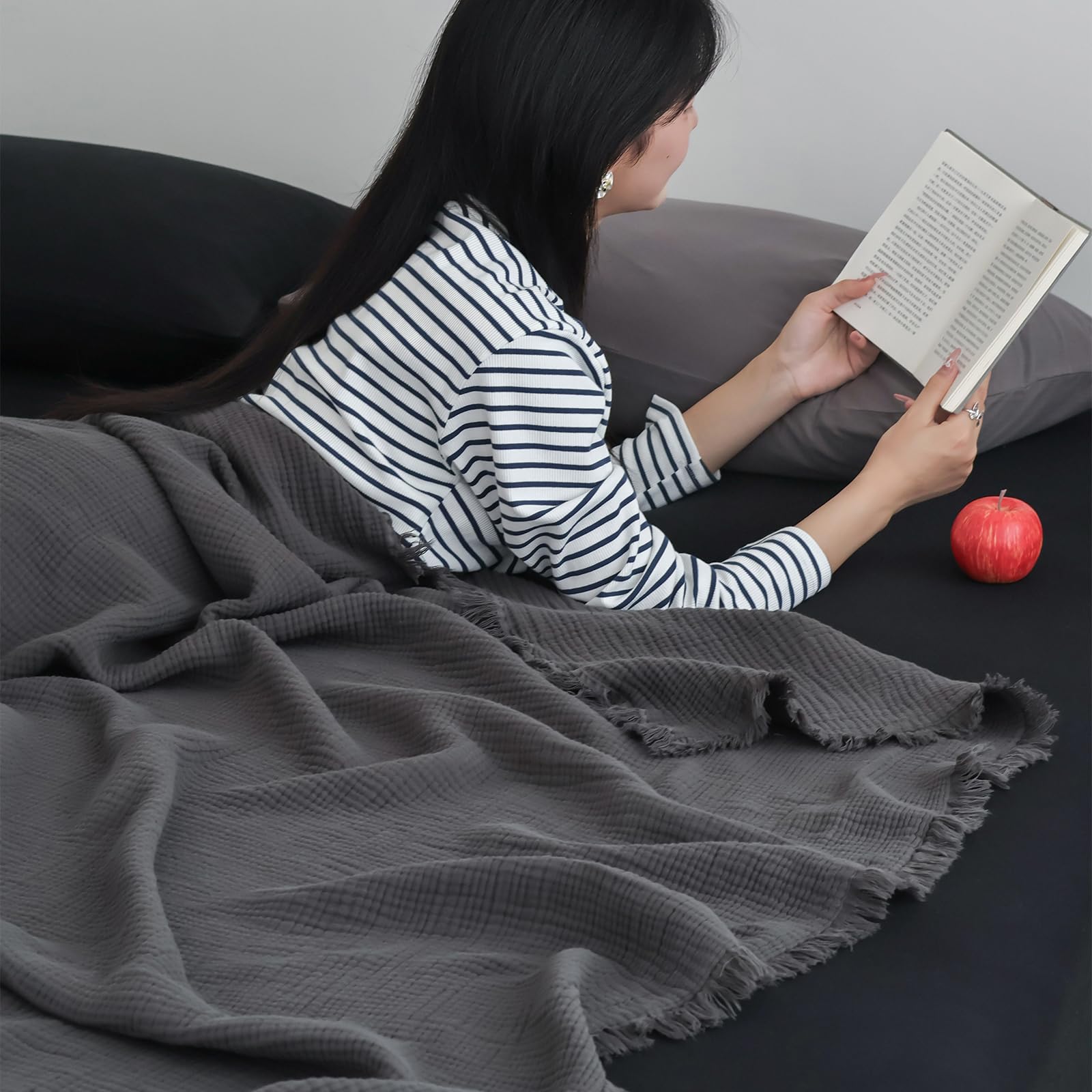 VCGUDOE Gauze Blanket, Single, Summer, 100% Cotton, 4-Layer Gauze, Natural Cotton, Moisture-Wicking, Quick-Drying, Breathable, Lightweight, Soft, Comf
VCGUDOE Gauze Blanket, Single, Summer, 100% Cotton, 4-Layer Gauze, Natural Cotton, Moisture-Wicking, Quick-Drying, Breathable, Lightweight, Soft, Comf