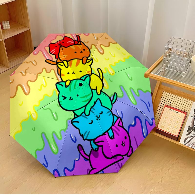 Coiled Brown Tabby Cat Printed umbrella windproof folding umbrella portable sun and rain umbrella suitable for gifting
Coiled Brown Tabby Cat Printed umbrella windproof folding umbrella portable sun and rain umbrella suitable for gifting