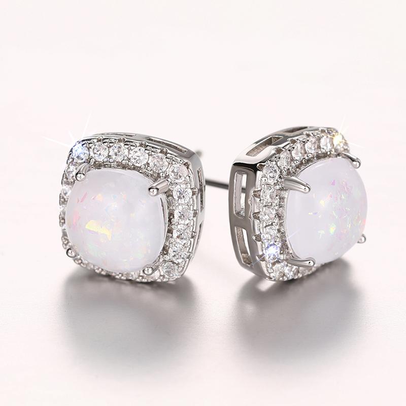 Huitan Elegant Lady Imitation Opal Stud Earrings Copper Color/Rose Gold Color Accessories for Daily Life Bright Zirconia Zircon
Huitan Elegant Lady Imitation Opal Stud Earrings Copper Color/Rose Gold Color Accessories for Daily Life Bright Zirconia Zircon