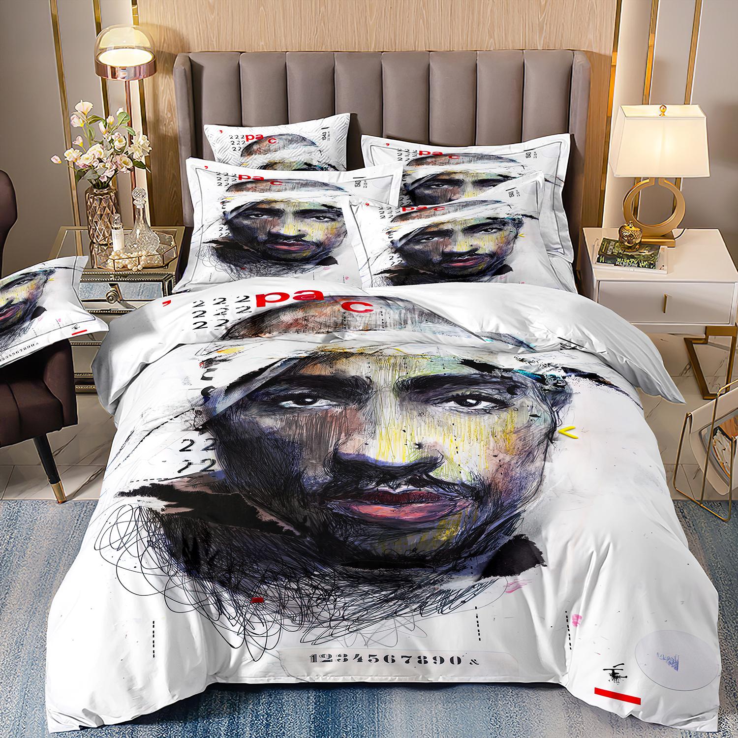 3D Print Rapper 2Pac Tupac Bedding Set Double Twin King Duvet Cover Comforter Pillowcase Boys Girls Adults Bedroom 135x200cm
3D Print Rapper 2Pac Tupac Bedding Set Double Twin King Duvet Cover Comforter Pillowcase Boys Girls Adults Bedroom 135x200cm