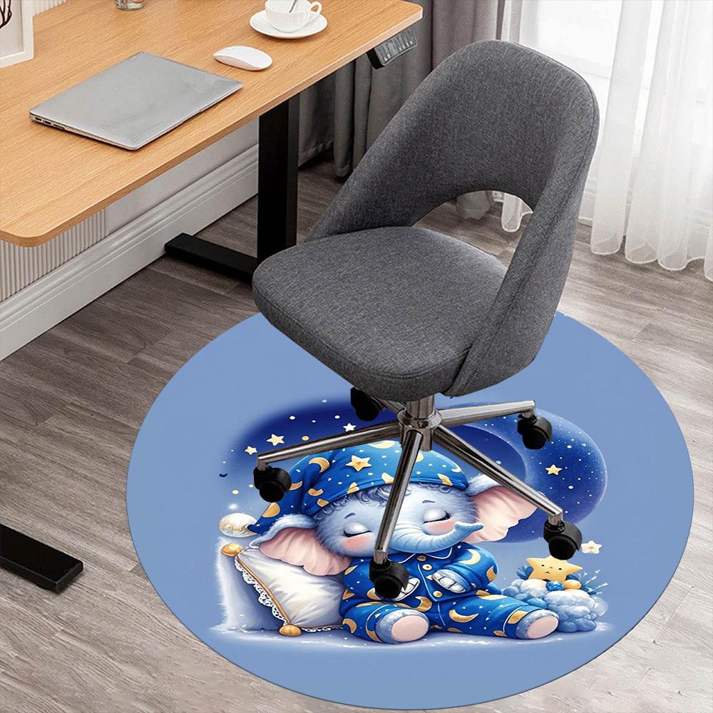 1PC Sleepwear Elephant Round Chair mat Area Rug - Non-Slip, Floor Mat for Office, Bedroom, home decor Christmas Gift c0528011 80cm
1PC Sleepwear Elephant Round Chair mat Area Rug - Non-Slip, Floor Mat for Office, Bedroom, home decor Christmas Gift c0528011 80cm