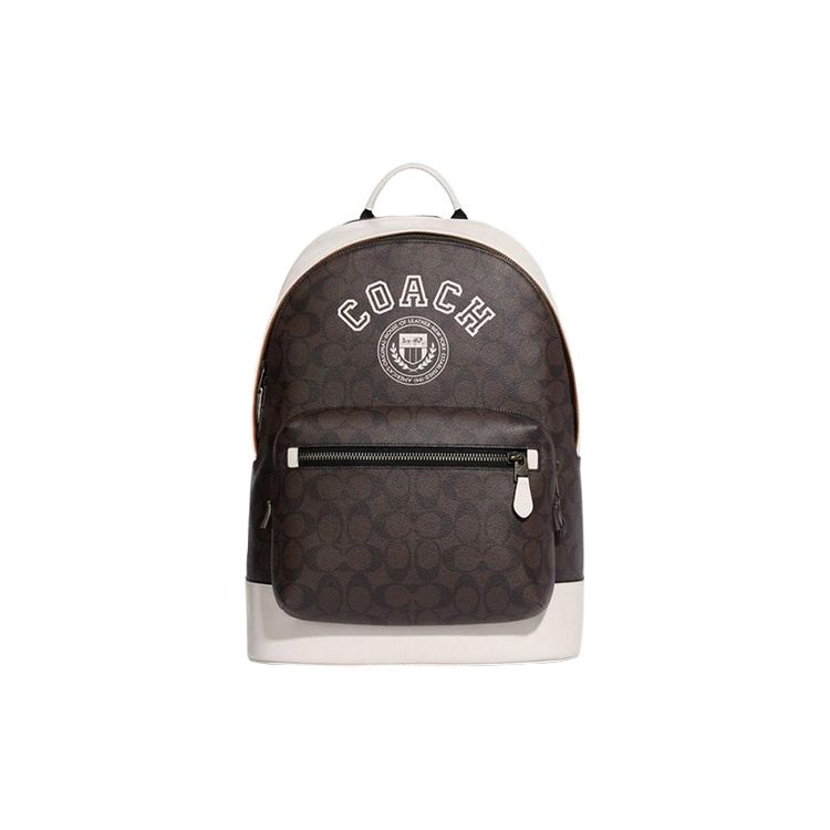 Coach West 32 Classic Monogram Print Zipper Closure Leather Backpack Men Backpack Peachwood Chalk-White CB909-QBUOT Basic Set (Bag+Dust Bag)
Coach West 32 Classic Monogram Print Zipper Closure Leather Backpack Men Backpack Peachwood Chalk-White CB909-QBUOT Basic Set (Bag+Dust Bag)