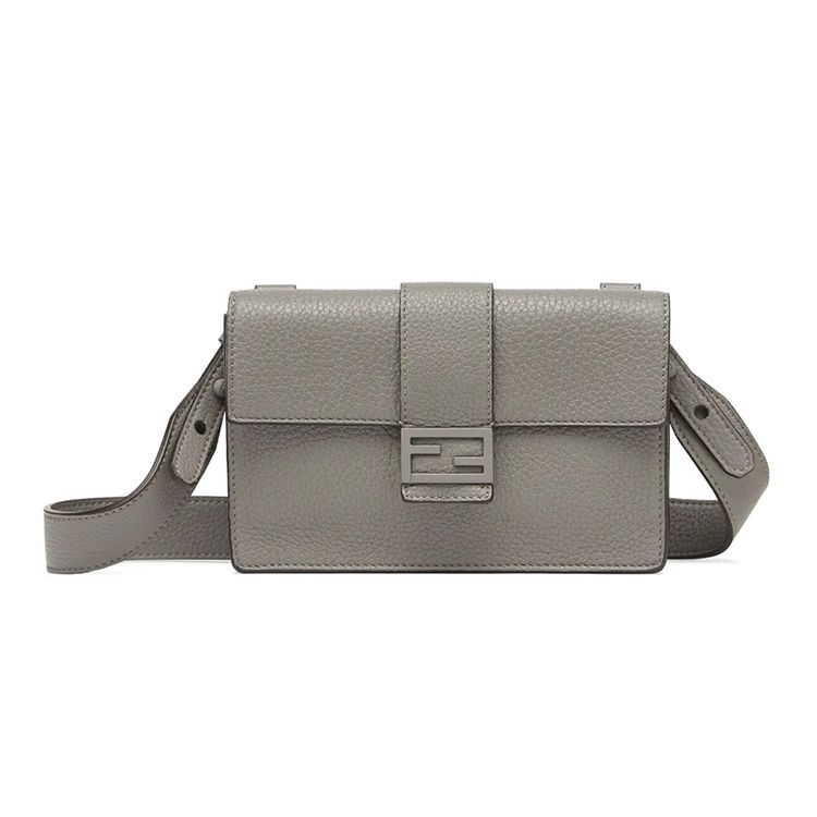 Fendi Baguette Solid Color Logo Flap Calfskin Bag Men Handbag Gray 7M0295-AG0L-F0ZJ4 Basic Set (Bag+Dust Bag)
Fendi Baguette Solid Color Logo Flap Calfskin Bag Men Handbag Gray 7M0295-AG0L-F0ZJ4 Basic Set (Bag+Dust Bag)