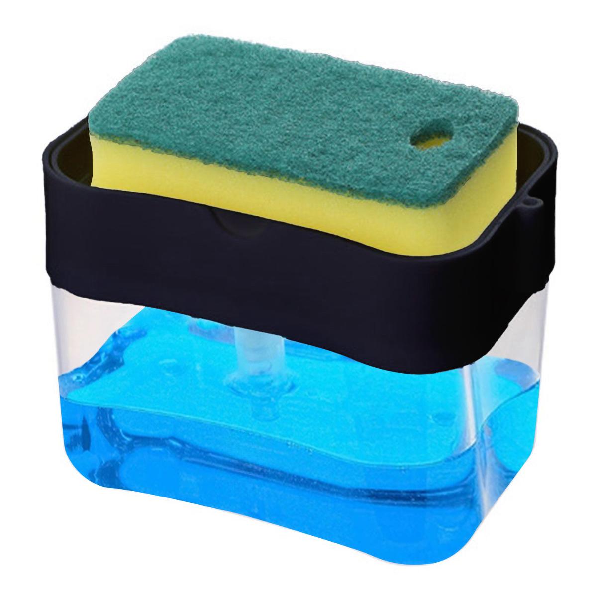 Press Soap Dispenser Box Scrubbing Liquid Container Kitchen Bathroom Automatic Detergent Foam Delivery Box with Sponge Holder чорний
Press Soap Dispenser Box Scrubbing Liquid Container Kitchen Bathroom Automatic Detergent Foam Delivery Box with Sponge Holder чорний