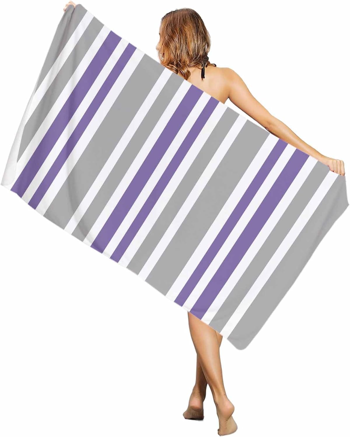 Beach Towel Pink Stripes Bath Pool Towels Grey Striped Lines Absorbent Beach Towel Soft Large Quick Dry Lightweight Camping W40*H60(CM)
Beach Towel Pink Stripes Bath Pool Towels Grey Striped Lines Absorbent Beach Towel Soft Large Quick Dry Lightweight Camping W40*H60(CM)