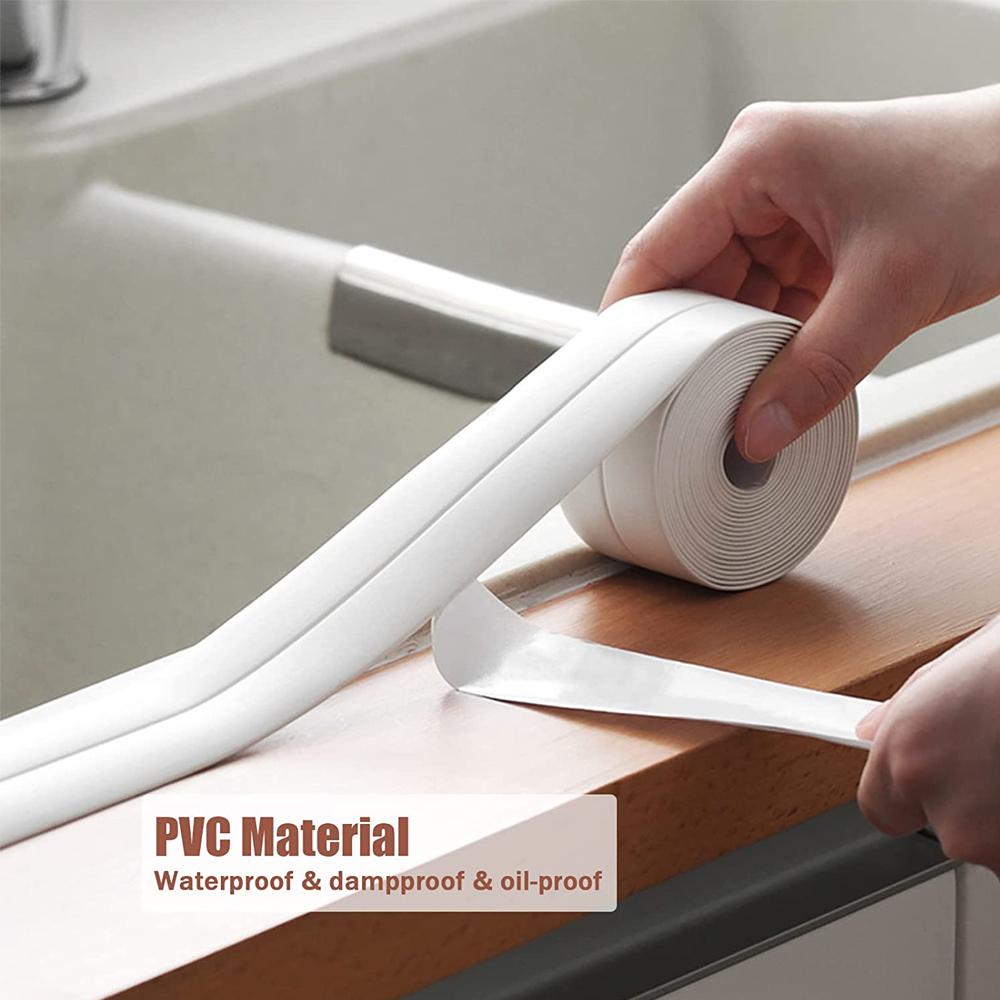 3.2M PVC Caulk Tape Self Adhesive Oil-Proof Kitchen Sink Edge Corner Wall Sticker Bath Waterproof Toilet Sealing Strip Tape 320cm x 3.8cm
3.2M PVC Caulk Tape Self Adhesive Oil-Proof Kitchen Sink Edge Corner Wall Sticker Bath Waterproof Toilet Sealing Strip Tape 320cm x 3.8cm