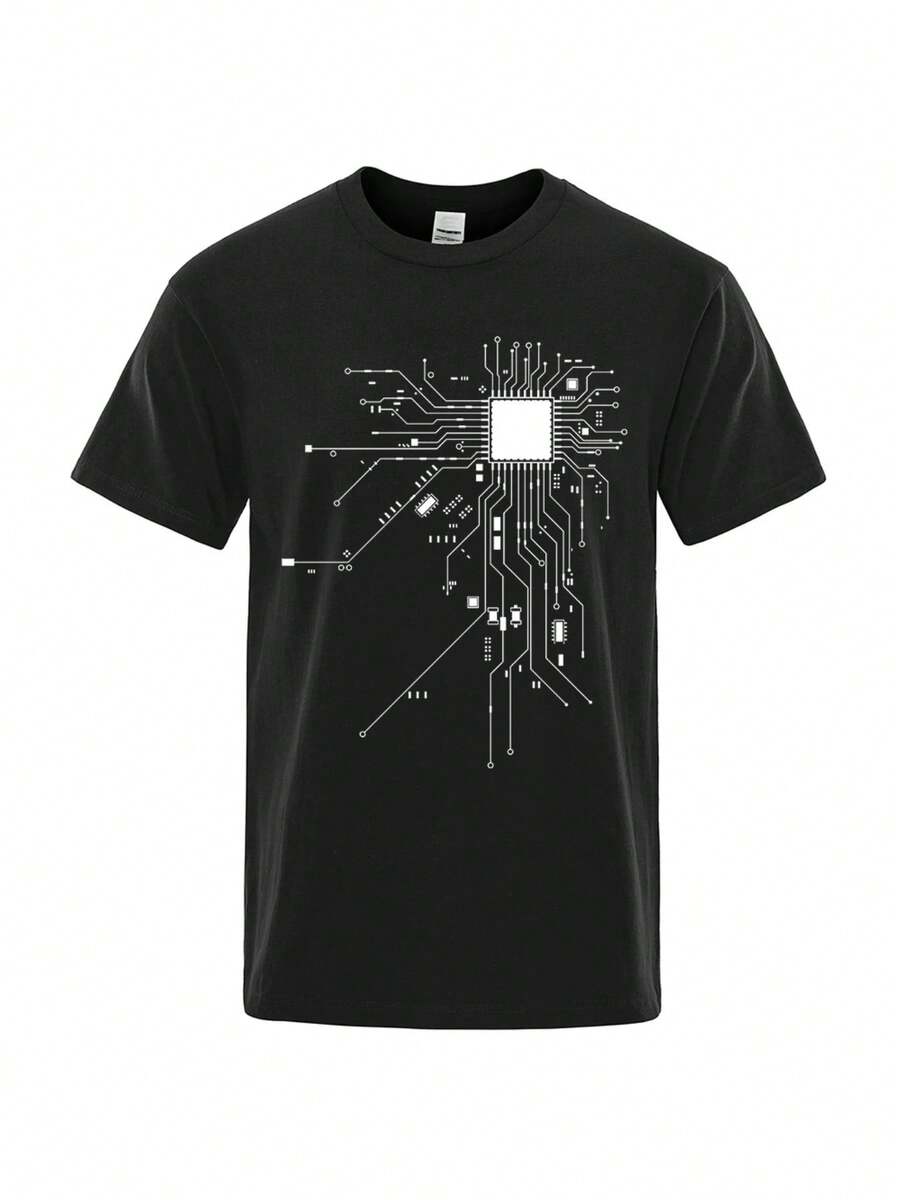 Unisexs Plus Size Cotton TShirt With CPU Circuit Board Graphic Casual Wear For Computer Scientists S
Unisexs Plus Size Cotton TShirt With CPU Circuit Board Graphic Casual Wear For Computer Scientists S