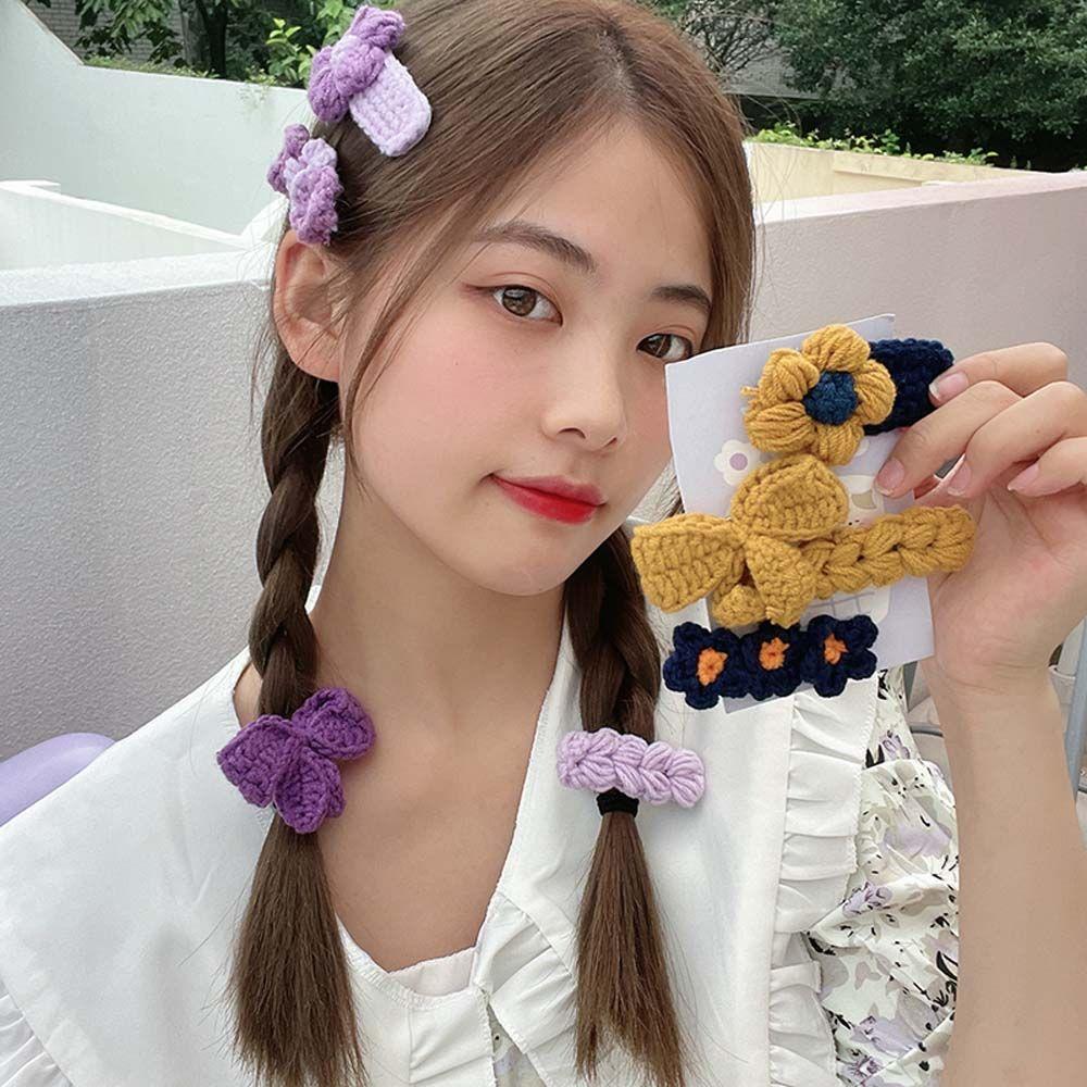 Plush BB Clips Candy Color Fashion Korean Style Knitted Flower Hair Clips Bangs Clip Hair Pin синий
Plush BB Clips Candy Color Fashion Korean Style Knitted Flower Hair Clips Bangs Clip Hair Pin синий