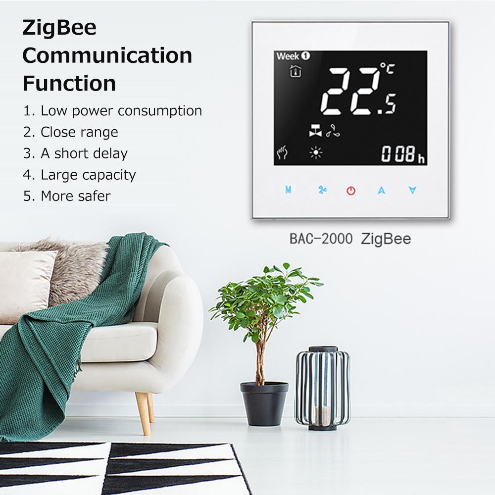 Термостат BAC-2000ELZB Центральный кондиционер TUYA ZIGBEE Интеллектуальная постоянная температура LCD
Термостат BAC-2000ELZB Центральный кондиционер TUYA ZIGBEE Интеллектуальная постоянная температура LCD