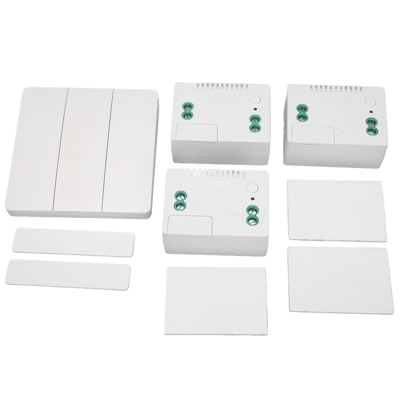 Бездротовий комплект вимикачів світла 3-клавішний саможивлюваний пульт дистанційного керування настінний вимикач з приймачем для дому, офісу
Бездротовий комплект вимикачів світла 3-клавішний саможивлюваний пульт дистанційного керування настінний вимикач з приймачем для дому, офісу