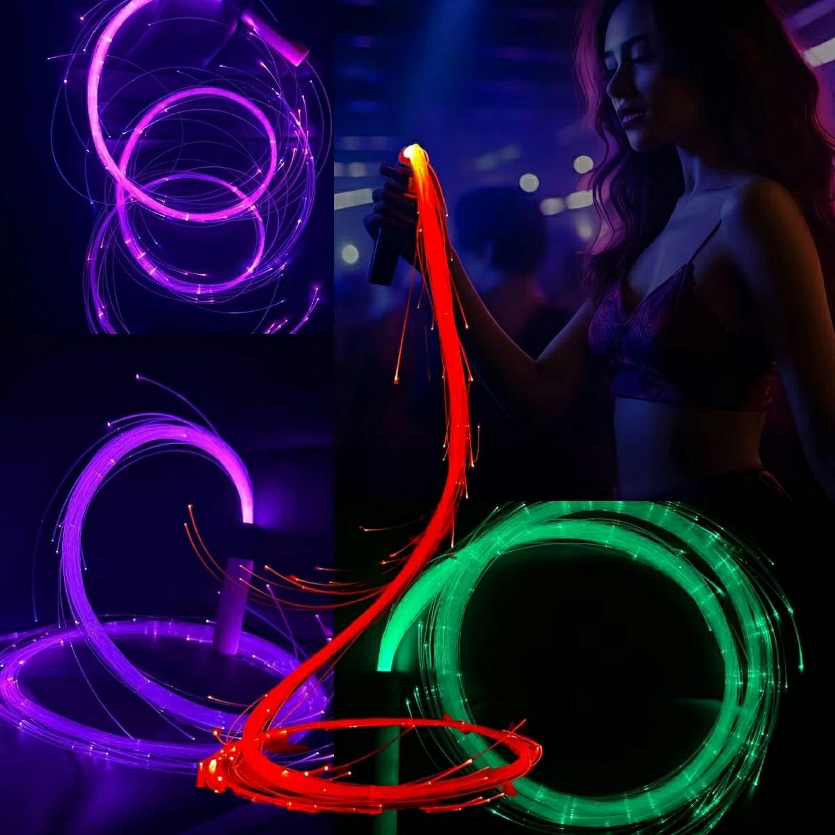7 Colors 4 Modes 360 Degree Swivel Light Up LED Fiber Optic Whip for Rave Party Music Festival ( No Battery ) Pink
7 Colors 4 Modes 360 Degree Swivel Light Up LED Fiber Optic Whip for Rave Party Music Festival ( No Battery ) Pink