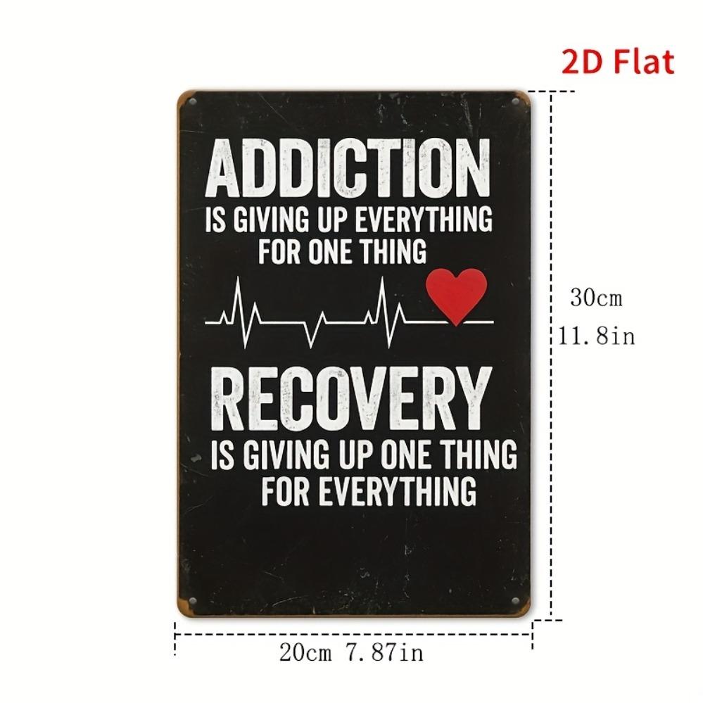 Gave Up Everything for One Thing; Recovery Is Everything for One Thing Inspirational Aluminum Sign / Metal Wall Art 20x30cm(7.8x11.8inch)
Gave Up Everything for One Thing; Recovery Is Everything for One Thing Inspirational Aluminum Sign / Metal Wall Art 20x30cm(7.8x11.8inch)