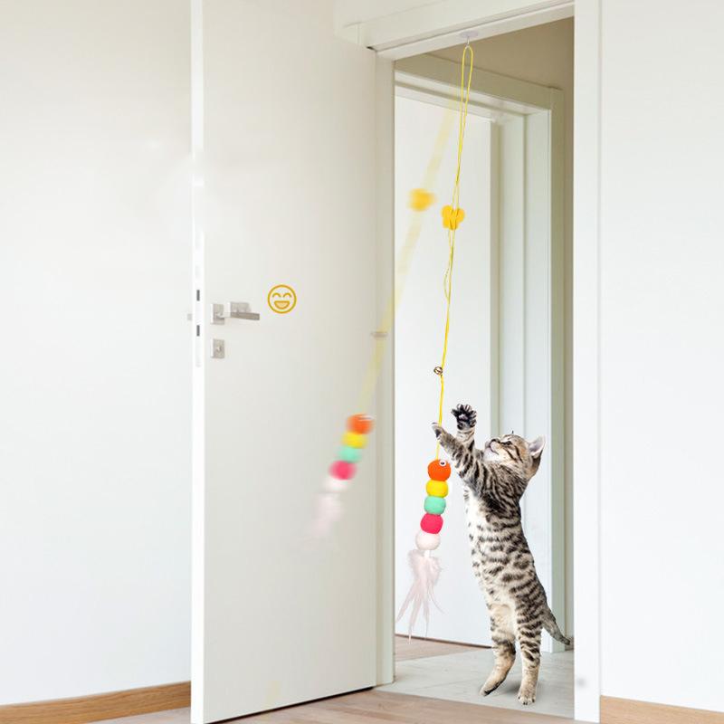 Pet Cat Toys Funny Stick Kitten Self -hi Elastic Rope Dragonfly Shape Feather Bell Teasing Stick Hanging Swing Thousands
Pet Cat Toys Funny Stick Kitten Self -hi Elastic Rope Dragonfly Shape Feather Bell Teasing Stick Hanging Swing Thousands