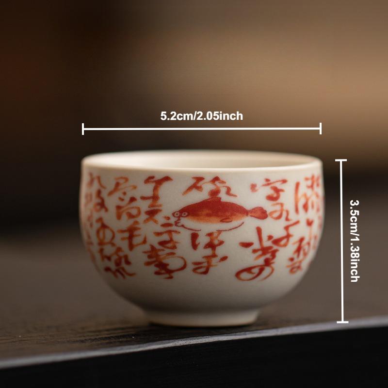 Расписанная вручную керамическая чайная чашка с рыбой, ретро китайская чашка для чая кунг-фу гунфу, чашка мастера, пиала, бытовая чайная посуда, посуда для напитков, чайная церемония
Расписанная вручную керамическая чайная чашка с рыбой, ретро китайская чашка для чая кунг-фу гунфу, чашка мастера, пиала, бытовая чайная посуда, посуда для напитков, чайная церемония
