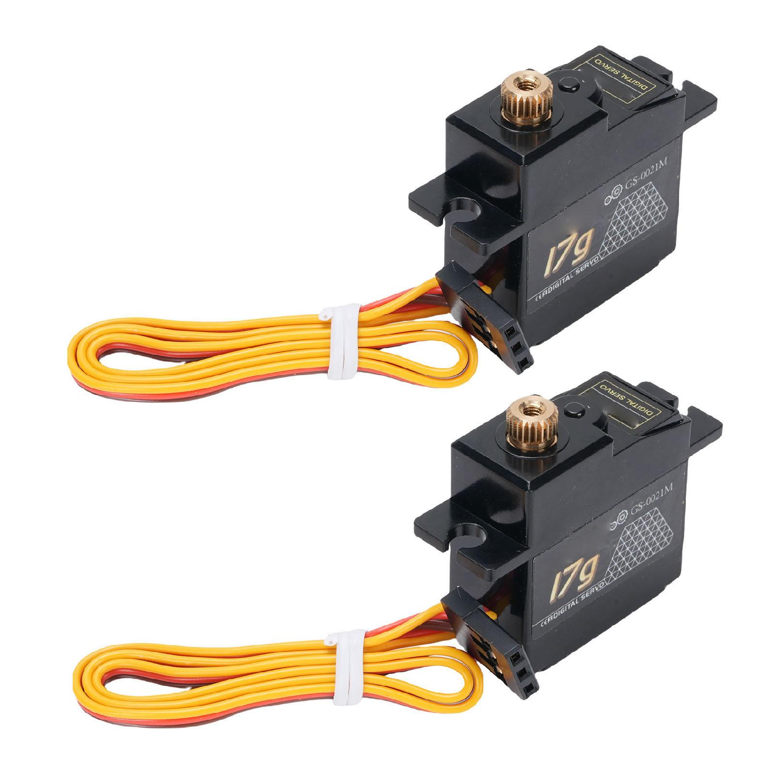 2 Pcs Mini Digital Servo 17G Metal Gear with 25T Servo Horn Mini Digital Servo for 1/14 1/16 1/18 RC Crawler Cars
2 Pcs Mini Digital Servo 17G Metal Gear with 25T Servo Horn Mini Digital Servo for 1/14 1/16 1/18 RC Crawler Cars