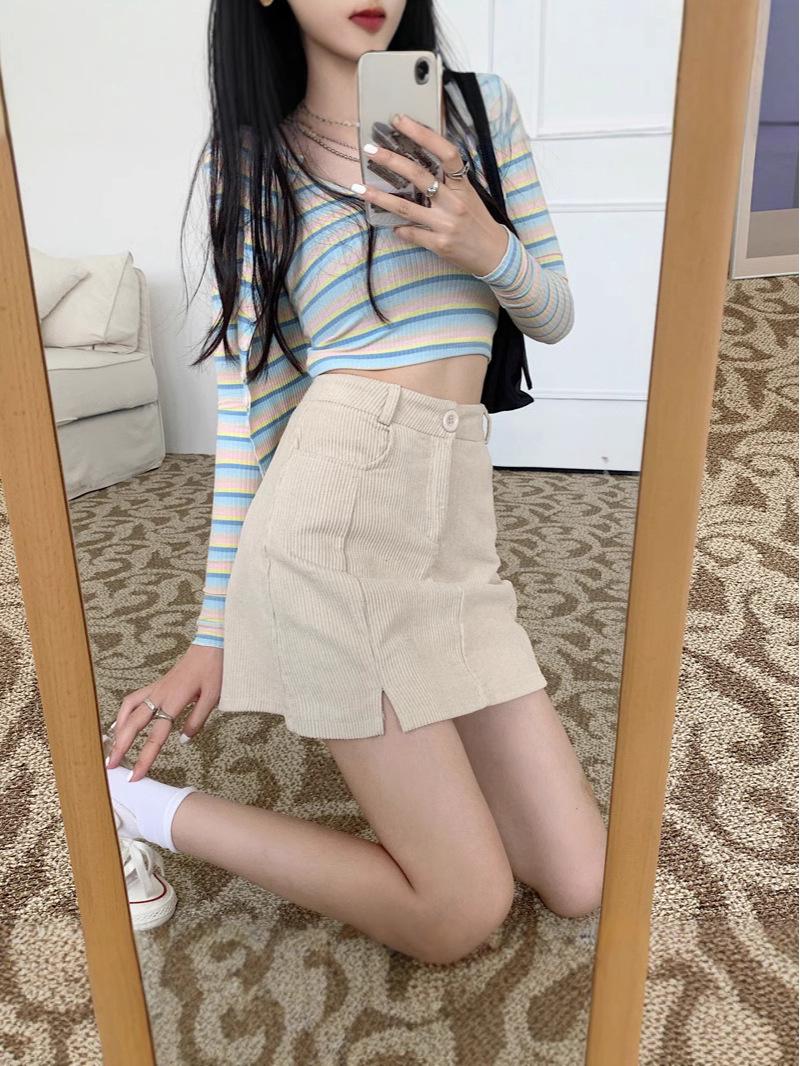 Women’s Plus Size Coffee Corduroy Side Slit Retro Midi A-Line Skirt for Autumn/Winter 4XL
Women’s Plus Size Coffee Corduroy Side Slit Retro Midi A-Line Skirt for Autumn/Winter 4XL