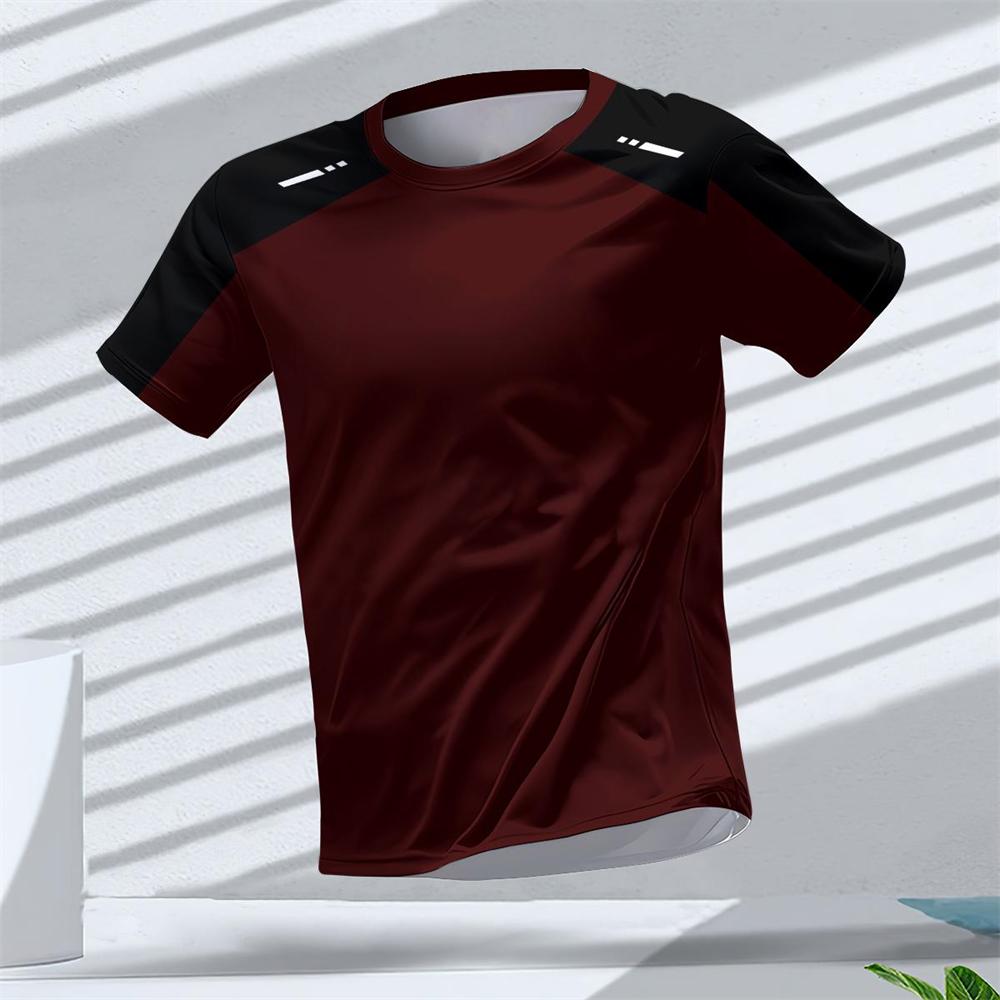 Gym Summer Quick Dry Breathable Men s T Shirt Outdoor Run Fitness Sports Short Sleeve Casual O-Neck Men Gym Sportswear T-Shirt S винный
Gym Summer Quick Dry Breathable Men s T Shirt Outdoor Run Fitness Sports Short Sleeve Casual O-Neck Men Gym Sportswear T-Shirt S винный