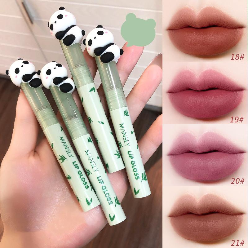 MANSLY Panda Lip Gloss Стойкий антипригарный блеск для губ в форме чашки, не выцветающий, мягкий спрей-глазурь для губ
MANSLY Panda Lip Gloss Стойкий антипригарный блеск для губ в форме чашки, не выцветающий, мягкий спрей-глазурь для губ