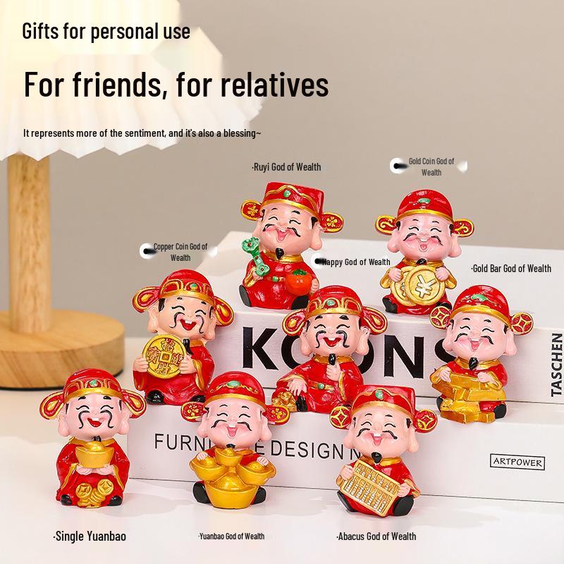 Chinese God of Wealth Figurine for Desktop Decoration - Cute Cultural Gift for Office or Shrine
Chinese God of Wealth Figurine for Desktop Decoration - Cute Cultural Gift for Office or Shrine