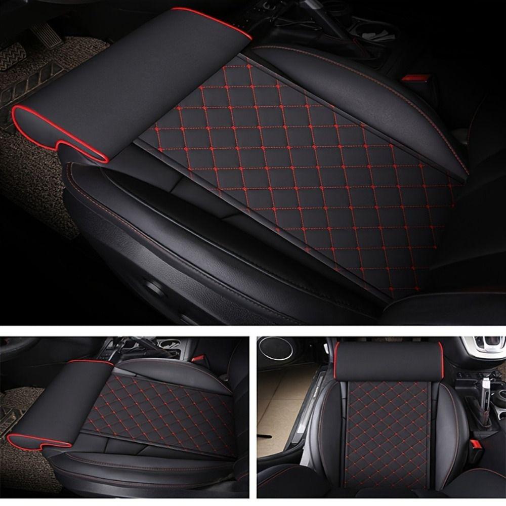 Sweatproof Car Seat Extender Cushion Leather Auto Front Chair Mat Foam Knee Pad Home/Offices Black&Red-Rhomboid Style
Sweatproof Car Seat Extender Cushion Leather Auto Front Chair Mat Foam Knee Pad Home/Offices Black&Red-Rhomboid Style