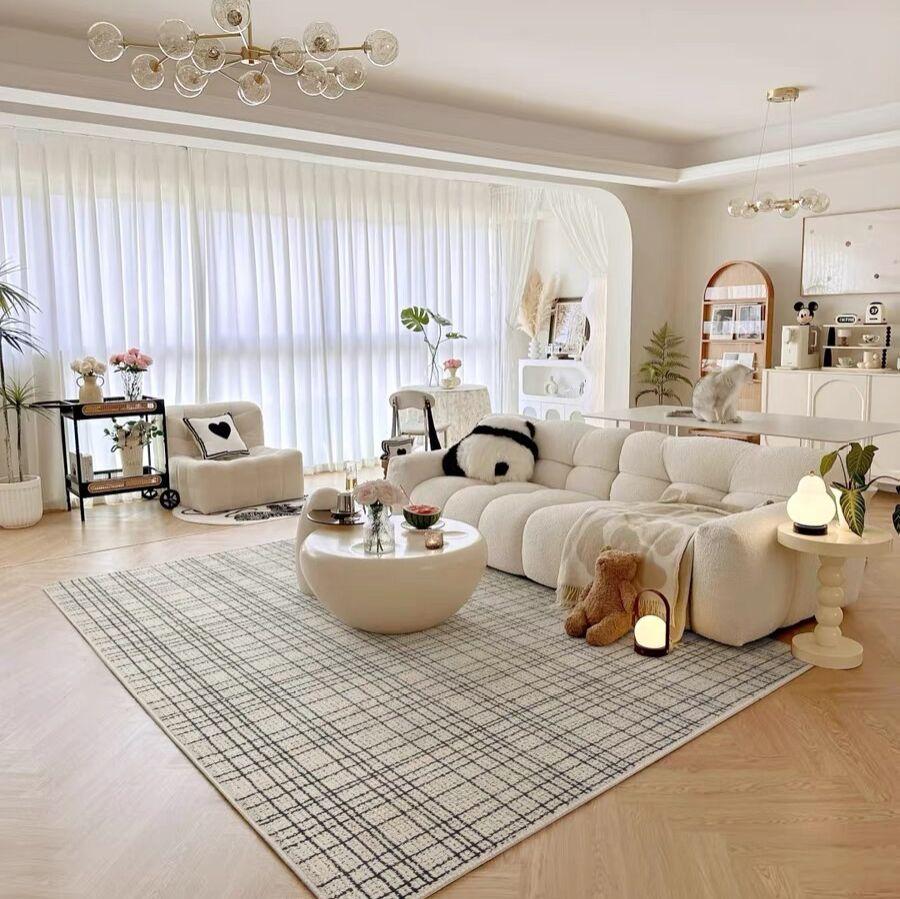 Ковры в современном стиле для гостиной, большой площади, декор спальни, черно-белый ковер, мягкий коврик для кабинета, толстый плюшевый коврик для пола в лаунж-зоне 80*120cm
Ковры в современном стиле для гостиной, большой площади, декор спальни, черно-белый ковер, мягкий коврик для кабинета, толстый плюшевый коврик для пола в лаунж-зоне 80*120cm