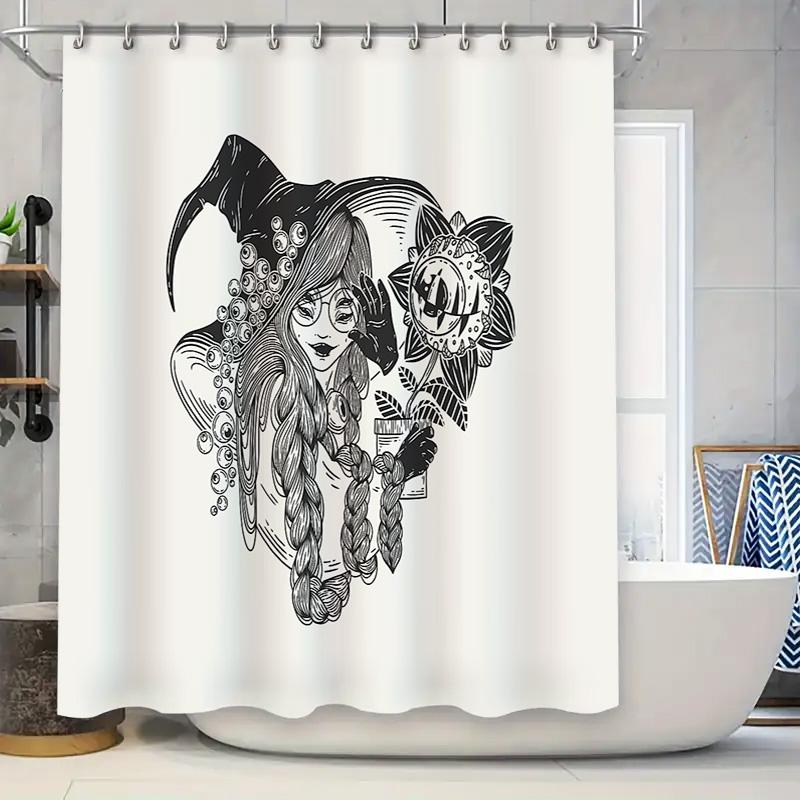 Witchcore Shower Curtain Gothic Decor Bohemian Witchy Aesthetic Room Divider Halloween Tapestry Dark Academia Shower Curtain Set W60H190(CM)-1 Pcs
Witchcore Shower Curtain Gothic Decor Bohemian Witchy Aesthetic Room Divider Halloween Tapestry Dark Academia Shower Curtain Set W60H190(CM)-1 Pcs