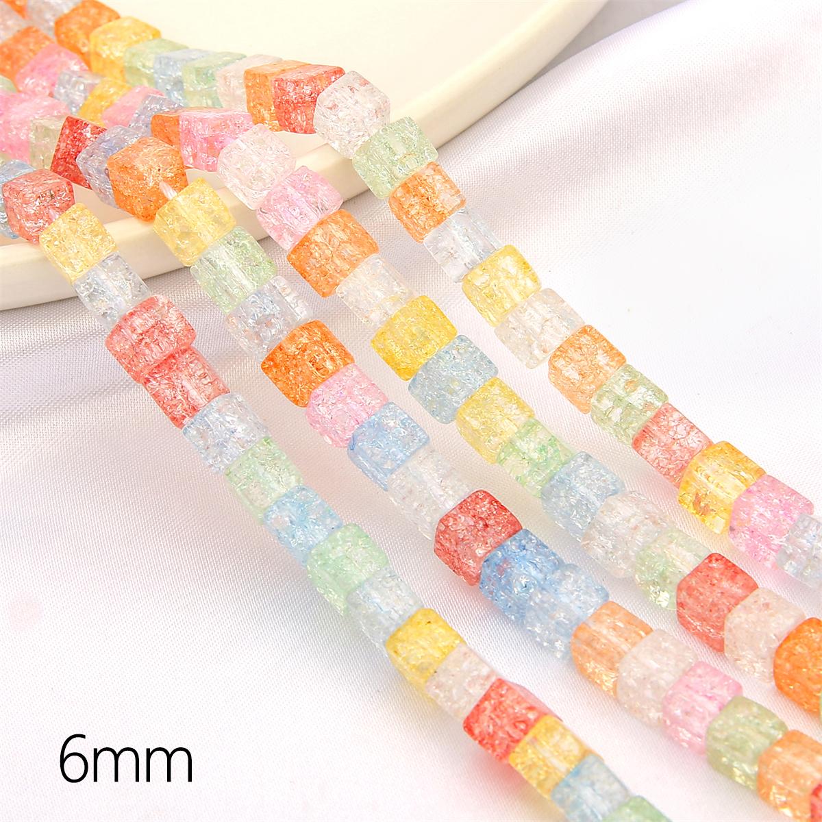 59 шт. 6 мм квадратные бусины с треском стеклянные кубические бусины для изготовления ювелирных изделий DIY браслет фурнитура для ожерелья аксессуары
59 шт. 6 мм квадратные бусины с треском стеклянные кубические бусины для изготовления ювелирных изделий DIY браслет фурнитура для ожерелья аксессуары