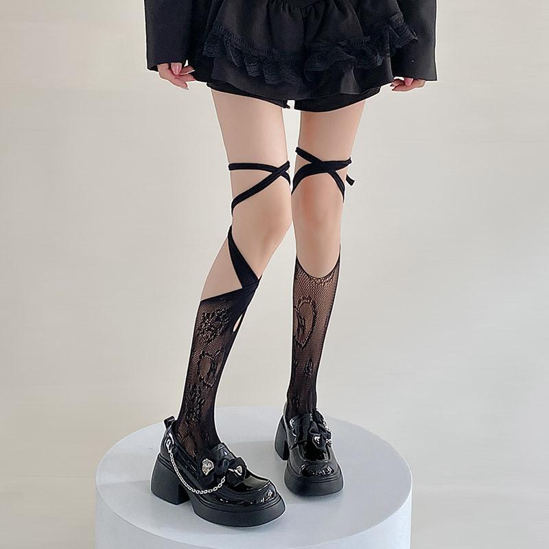 Asymmetrical Jk Socks Women S Japanese Lolita Long Tube Fishnet Socks Hollow Thin Irregular Strap Calf Socks Women One size fits all чорний
Asymmetrical Jk Socks Women S Japanese Lolita Long Tube Fishnet Socks Hollow Thin Irregular Strap Calf Socks Women One size fits all чорний