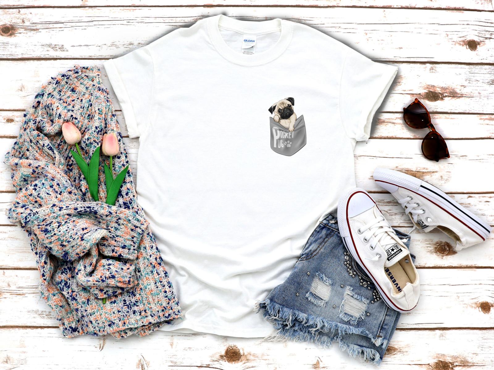 26 Pocket Pug Little Funny dog Women s 3 4 Short Sleeve T-Shirt K567 Unisex T-Shirt XL
26 Pocket Pug Little Funny dog Women s 3 4 Short Sleeve T-Shirt K567 Unisex T-Shirt XL