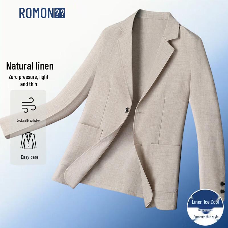 ROMON Men s Ice-Feel Linen Blend Casual Blazer 2XL
ROMON Men s Ice-Feel Linen Blend Casual Blazer 2XL