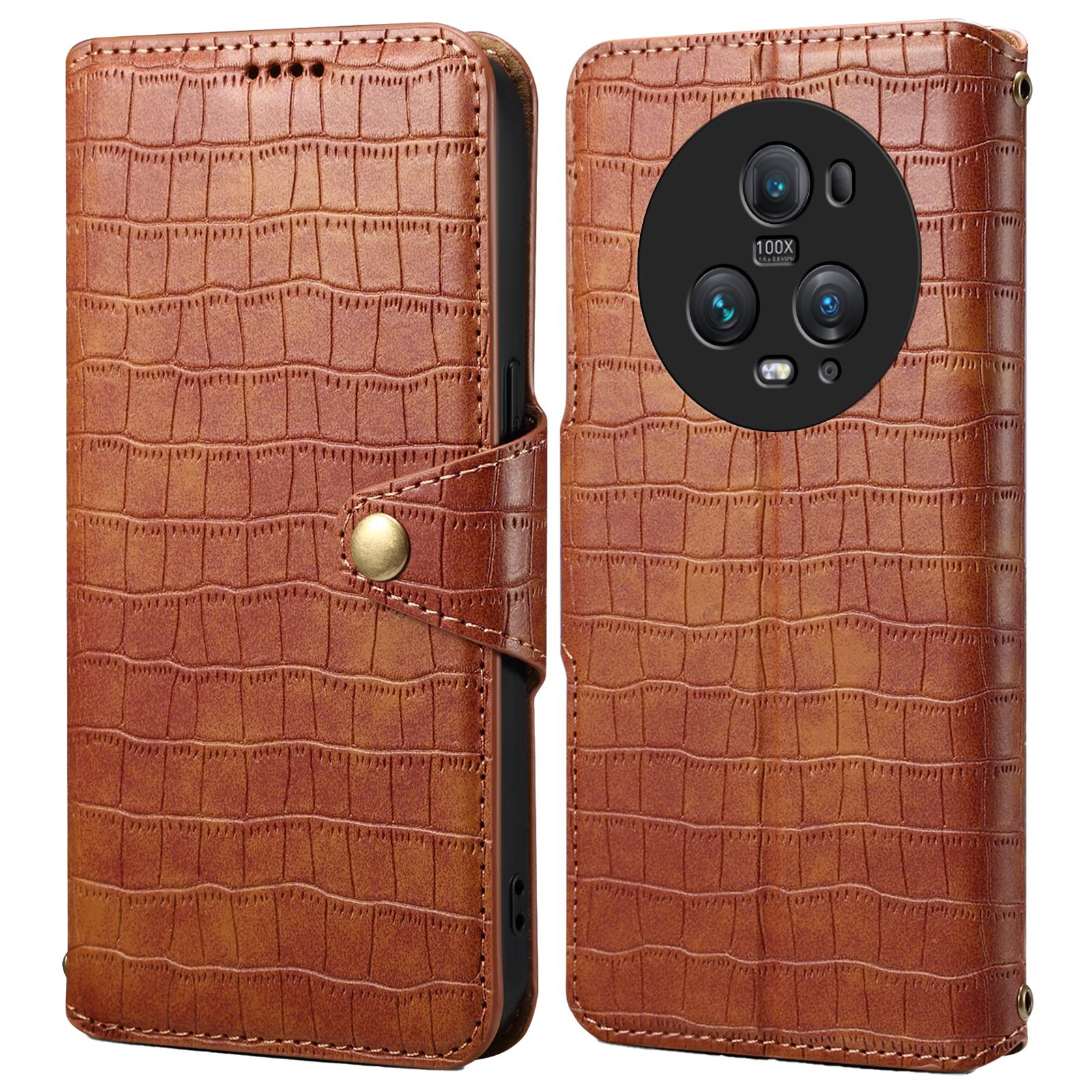 For Honor Magic5 Pro Leather Case Crocodile Texture Stand Cell Phone Cover Brown
For Honor Magic5 Pro Leather Case Crocodile Texture Stand Cell Phone Cover Brown