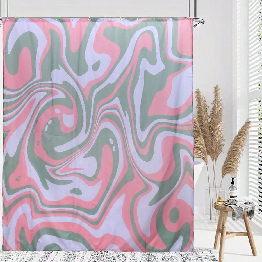 1 Piece With Pink Abstract Home Shower Curtain, Boys And Girls Adult Abstract Geometric Pattern Bathroom Curtain Set W60H190(CM)-1 Pcs
1 Piece With Pink Abstract Home Shower Curtain, Boys And Girls Adult Abstract Geometric Pattern Bathroom Curtain Set W60H190(CM)-1 Pcs