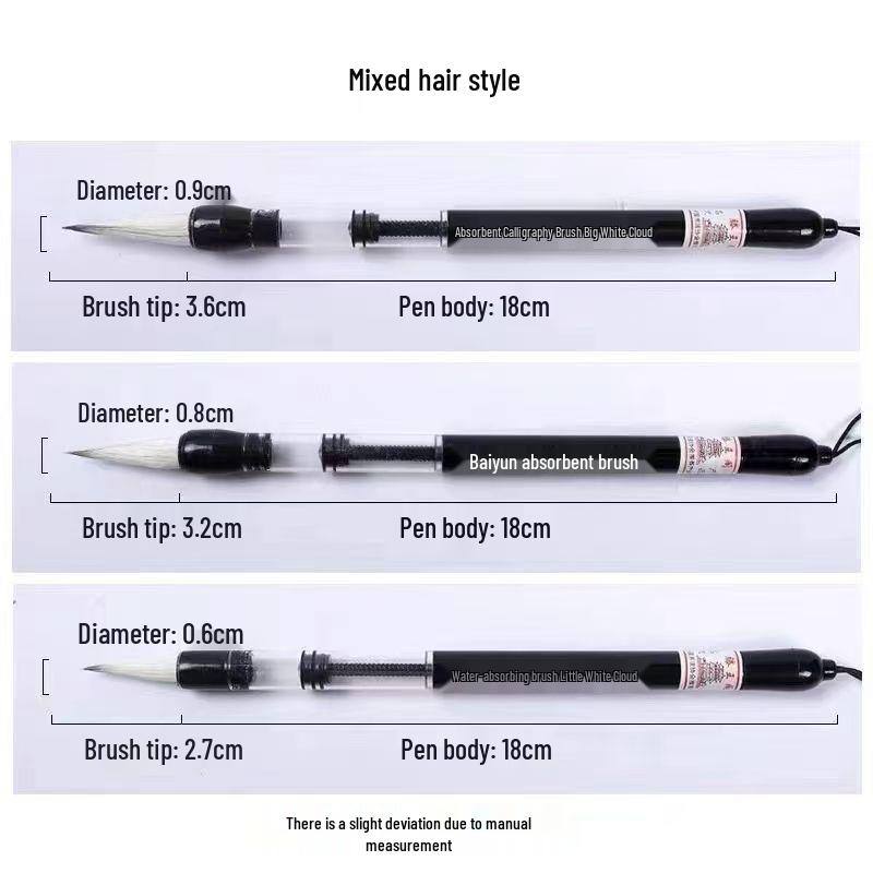 Wolf Hair Soft Brush Fountain Pen for Students
Wolf Hair Soft Brush Fountain Pen for Students