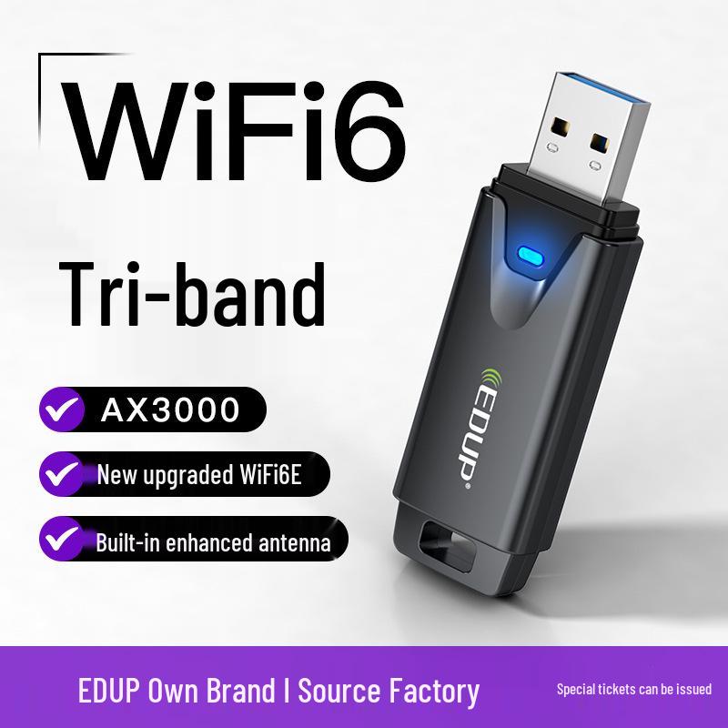 eSports USB Wireless Network Card – 3000Mbps Tri-Band WIFI6 with MTK7921AU and Stable Anti-Interference. 1 чорний
eSports USB Wireless Network Card – 3000Mbps Tri-Band WIFI6 with MTK7921AU and Stable Anti-Interference. 1 чорний